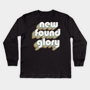 vintage color New Found Glory Kids Long Sleeve T-Shirt